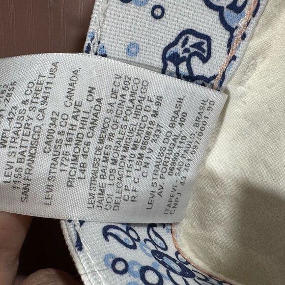 Levi's Women's White Faux Flap Front Pocket Crop Jeans Size 4 - Picture 9 of 10